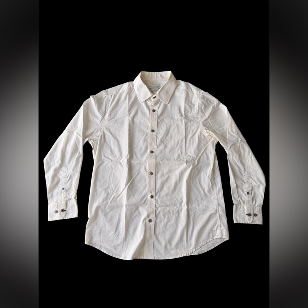 Lucky Brand White Button Down Shirt